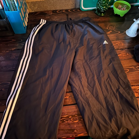 Adidas Black and White Mens Joggers - Picture 2 of 2
